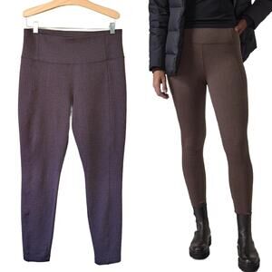 ATHLETA Delancey Herringbone Legging Tight Medium Casual Athleisure Brown